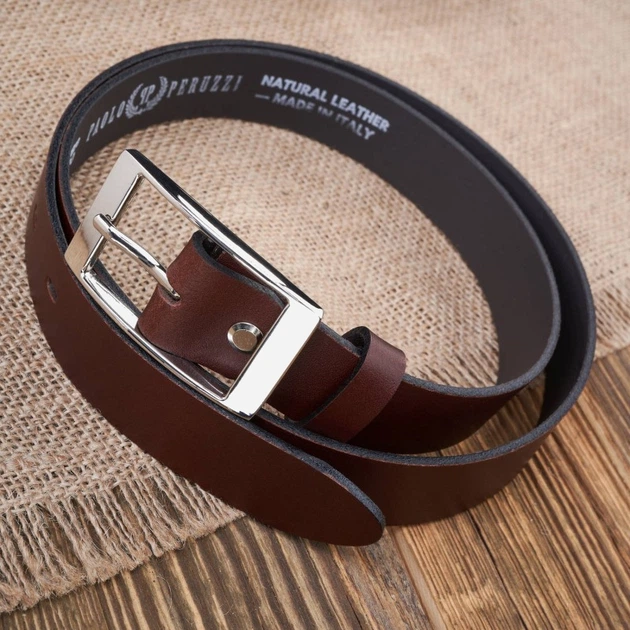 Ремінь жіночий з натуральної шкіри Paolo Peruzzi PG-02-BRS 100 см Коричневий (5905567209666) - зображення 3