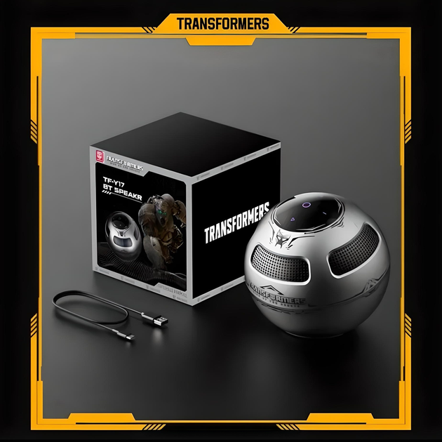 Портативная Bluetooth смарт колонка Transformers TF-Y17 Optimus Primal, 1200 mAh, серая - Фото 8 Портативная Bluetooth смарт колонка Transformers TF-Y17 Optimus Primal, 1200 mAh, серая - изображение 8
