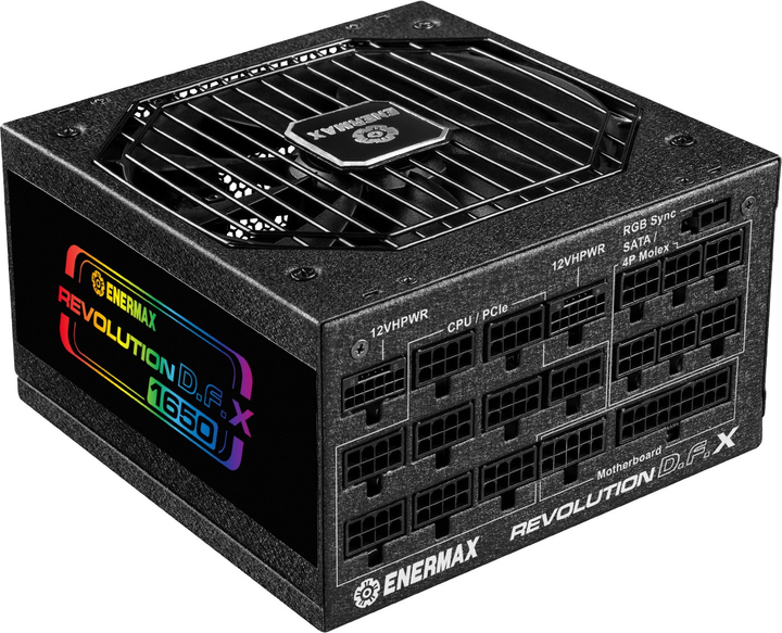 Блок питания Enermax Revolution D.F.X 1650 ATX 3.0 1650W Black (ERT1650EWT) - изображение 1