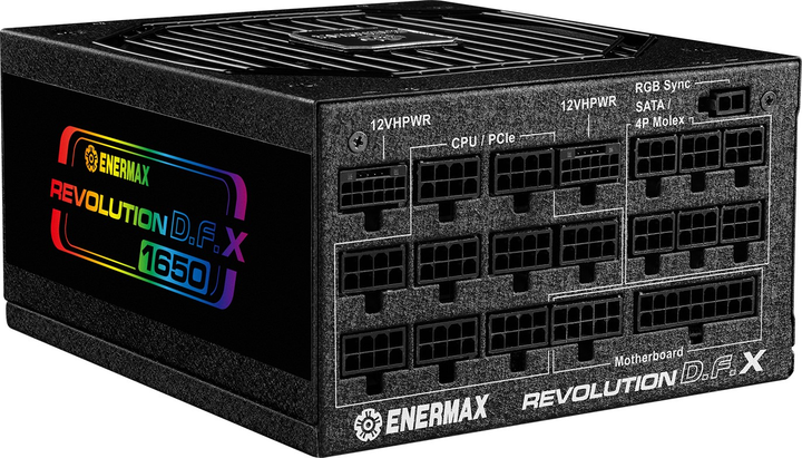 Блок питания Enermax Revolution D.F.X 1650 ATX 3.0 1650W Black (ERT1650EWT) - изображение 2