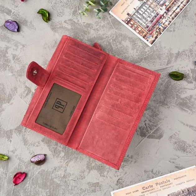 Portfel damski skórzany Paolo Peruzzi T-05 Czerwony (5903754436826) - obraz 3