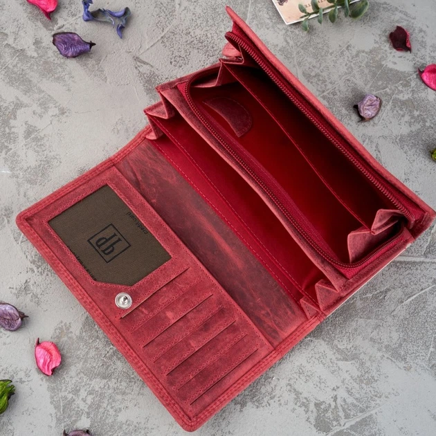 Portfel damski skórzany Paolo Peruzzi T-05 Czerwony (5903754436826) - obraz 4