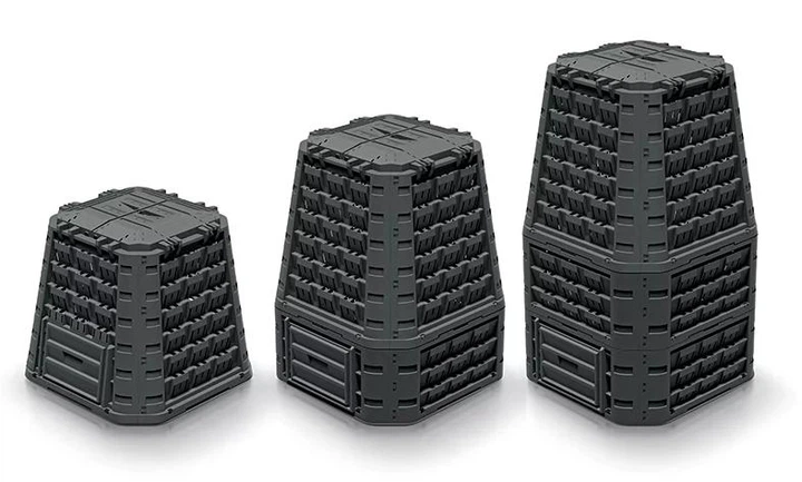 Компостер Prosperplast Evogreen Vario 1050 л чорний (IKEV1050C-S411) - Фото 4 Компостер Prosperplast Evogreen Vario 1050 л чорний (IKEV1050C-S411) - зображення 4