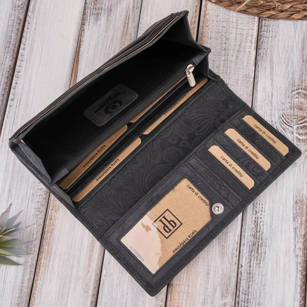 Portfel damski skórzany Paolo Peruzzi T-25 Czarny (5905567206450) - obraz 3