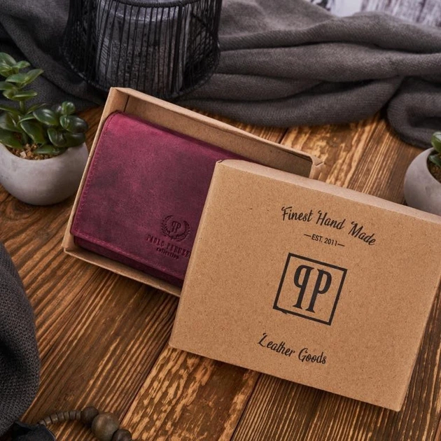 Portfel damski skórzany Paolo Peruzzi T-33 Wiśniowy (5904365074599) - obraz 5