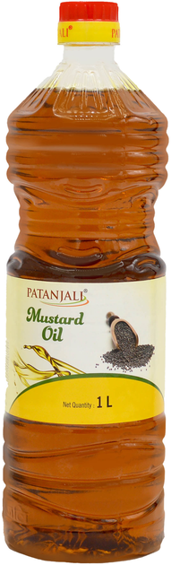 Горчичное масло Patanjali Ayurved для наружного применения 1 л (8904109463747) - изображение 1