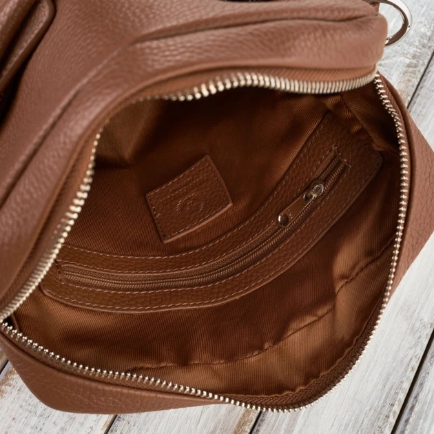 Сумка-планшет через плече чоловіча з натуральної шкіри Paolo Peruzzi AV-03-CG Коричнева (5905567203657) - зображення 4