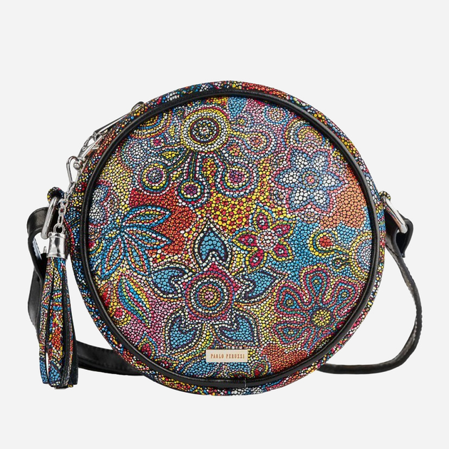 Torebka crossbody	damska ze skóry naturalnej Paolo Peruzzi Z-11-O Wielokolorowa (5904365077828) - obraz 1