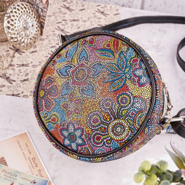 Torebka crossbody	damska ze skóry naturalnej Paolo Peruzzi Z-11-O Wielokolorowa (5904365077828) - obraz 2