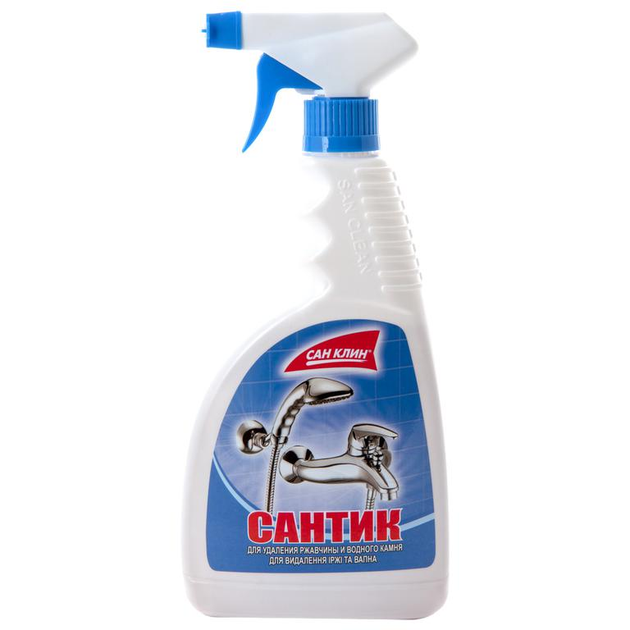 Спрей для чистки ванн San Clean для удаления ржавчины и извести 500 г ...