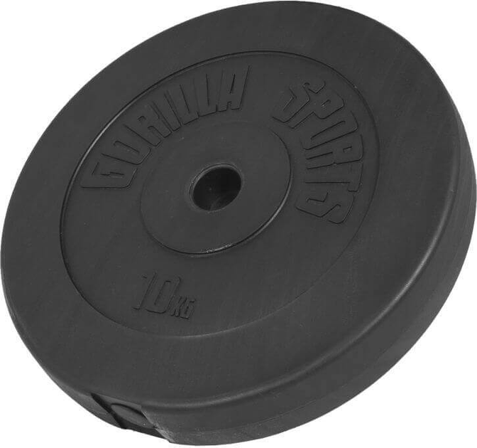 Dysk do sztangi Gorilla Sports 30 mm 10 kg (4260200840677) - obraz 1