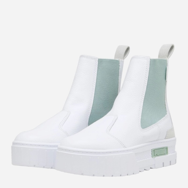 Sztyblety damskie skórzane Puma Mayze Chelsea Luxe Wns 393092-01 40 (6.5UK) 25.5 cm Białe (4099683092880) - obraz 3