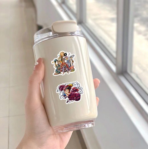 Наклейки One Piece Luffy Zoro многоразовые водоотталкивающие стикеры Ван Пис -50шт стикербомбингдля телефона, ноутбука, планшета, скейтборда, самоката, велосипеда (II) 32346 - изображение 7