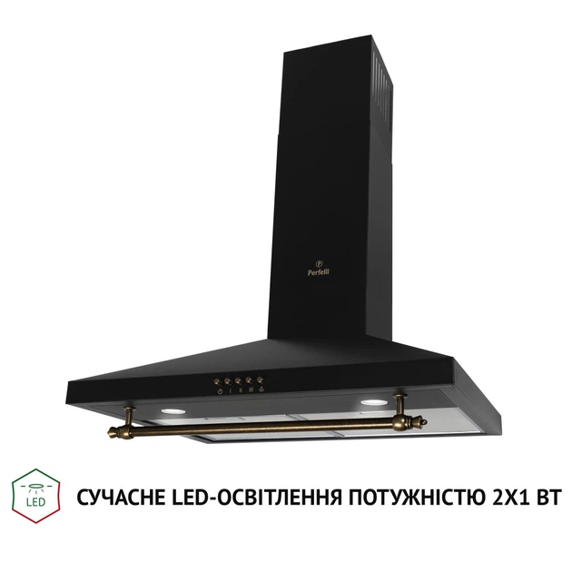 Витяжка купольна Perfelli K 62320 BL 700 LED RETRO - изображение 3