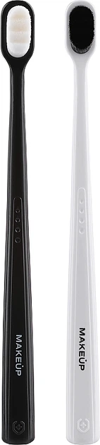 Набір зубних щіток "Black & White" - MAKEUP Toothbrush Set 2шт (1298815-5536704) - Фото 1 Набір зубних щіток "Black & White" - MAKEUP Toothbrush Set 2шт (1298815-5536704) - зображення 1