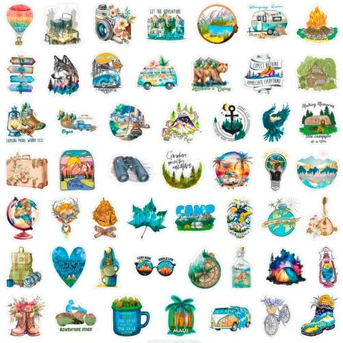 Набор наклеек Travel 50 шт - Фото 4 Набор наклеек Travel 50 шт - изображение 4