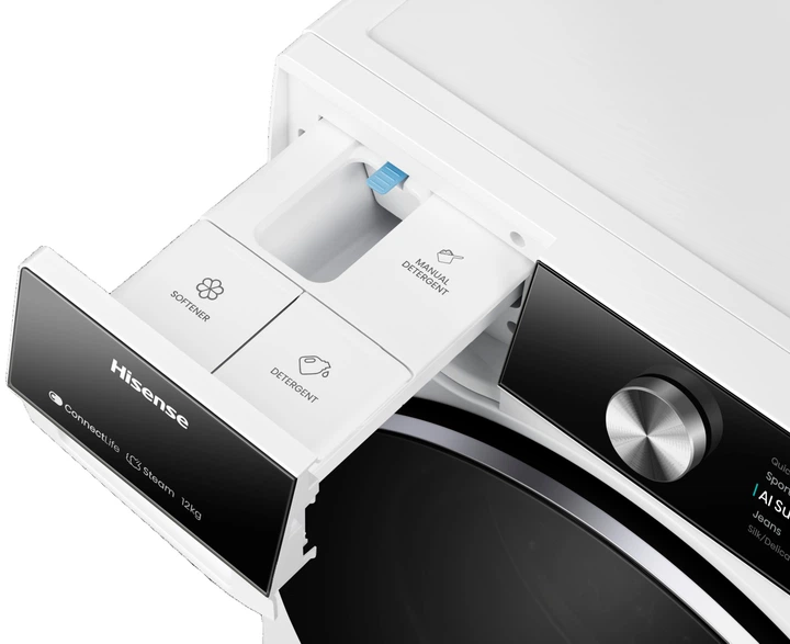 Стиральная машина Hisense WF7S1247BW + Сушильный автомат Hisense DH7S107BW (комплект) - изображение 8
