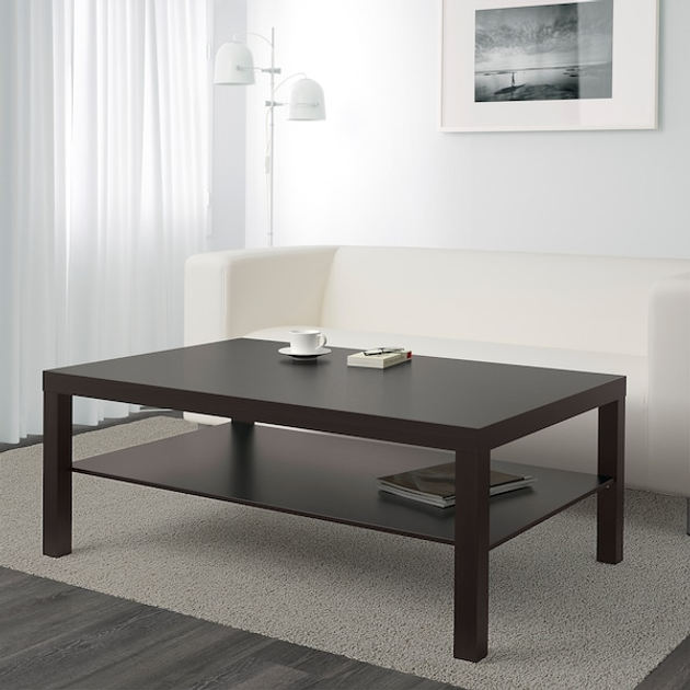 Журнальний столик IKEA LACK 118x78 см чорно-коричневий (001.042.91 ...