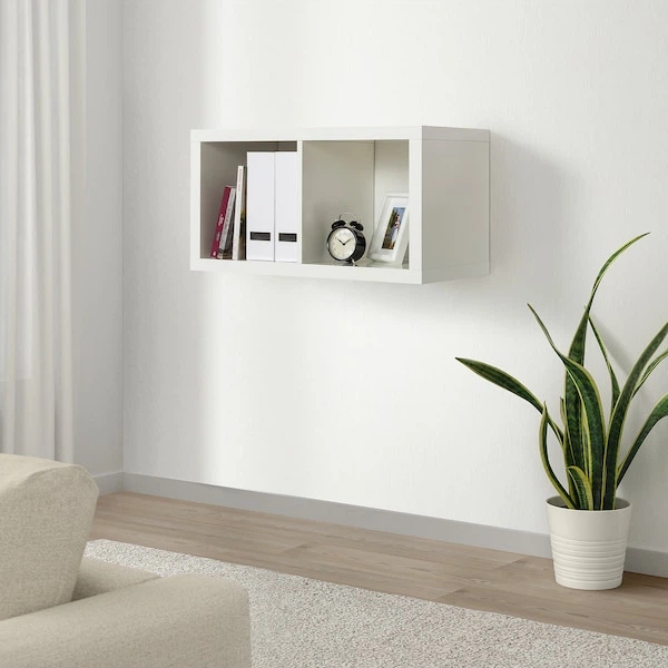 Настінна полиця IKEA KALLAX 77х42 см біла (903.015.55) - зображення 2