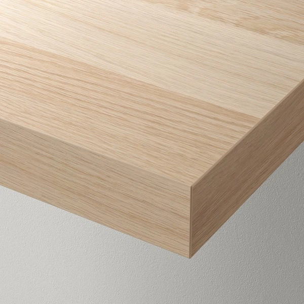 Настінна полиця IKEA LACK 110х26 см білений дуб (603.835.19) - зображення 4