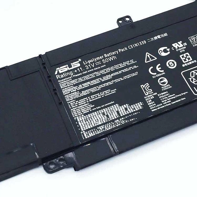 Батарея для ноутбука Asus ZenBook UX303 UX303L UX303LA UX303LB UX303LN UX303U UX303UA (C31N1339 +11.31V 50Wh) - Фото 2 Батарея для ноутбука Asus ZenBook UX303 UX303L UX303LA UX303LB UX303LN UX303U UX303UA (C31N1339 +11.31V 50Wh) - изображение 2