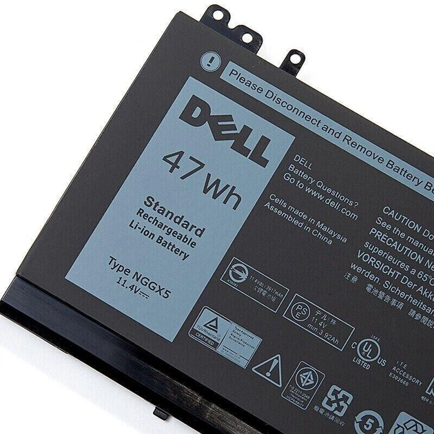 Батарея для ноутбука Dell Latitude E5450 E5470 E5570, Precision M3510 (NGGX5 11.4V 4130mAh 47Wh) - изображение 2