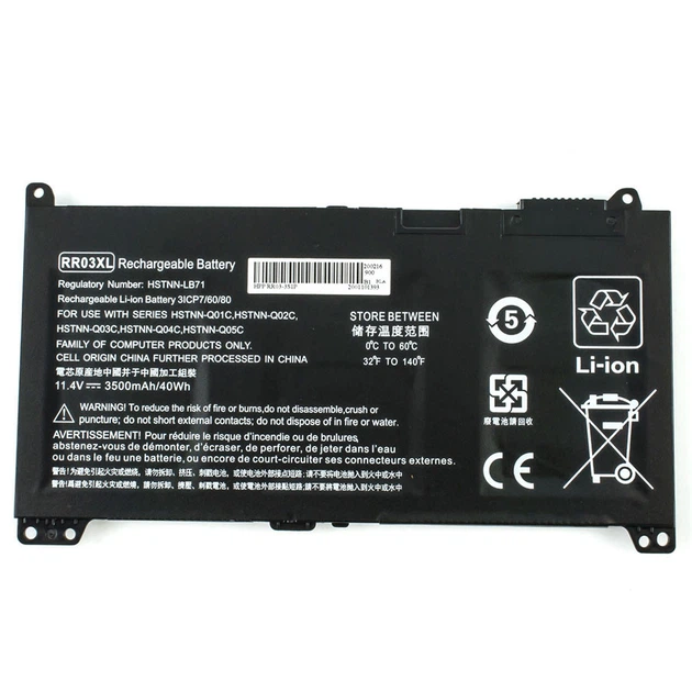 Аккумулятор HP RR03XL (ProBook 430 G4, 440 G4, 450 G4, 470 G4 series) 11.4V 3500mAh 40Wh black - Фото 1 Аккумулятор HP RR03XL (ProBook 430 G4, 440 G4, 450 G4, 470 G4 series) 11.4V 3500mAh 40Wh black - изображение 1
