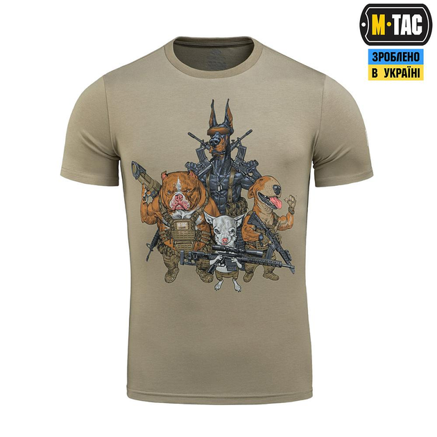 Тактична футболка M-Tac Rex team Tan хакі XL - зображення 2