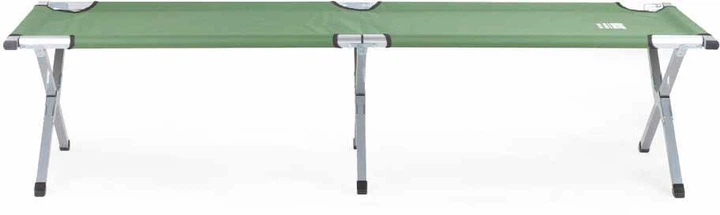 Розкладне туристичне ліжко з чохлом Bass Polska 190 x 70 x 45 см зелене (5902067627686) - зображення 3