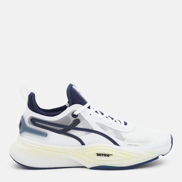 Акція на Чоловічі кросівки для залу Puma PWR NITRO SQD 37868706 45 (10.5UK) 29.5 см Puma White-Club Navy від Rozetka