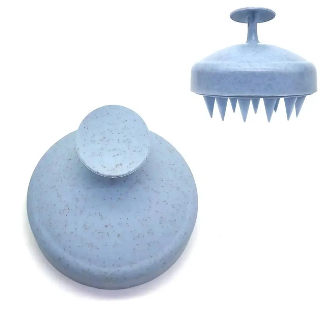 Расческа и массажная щетка, набор для волос в мешочке, голубой - изображение 3