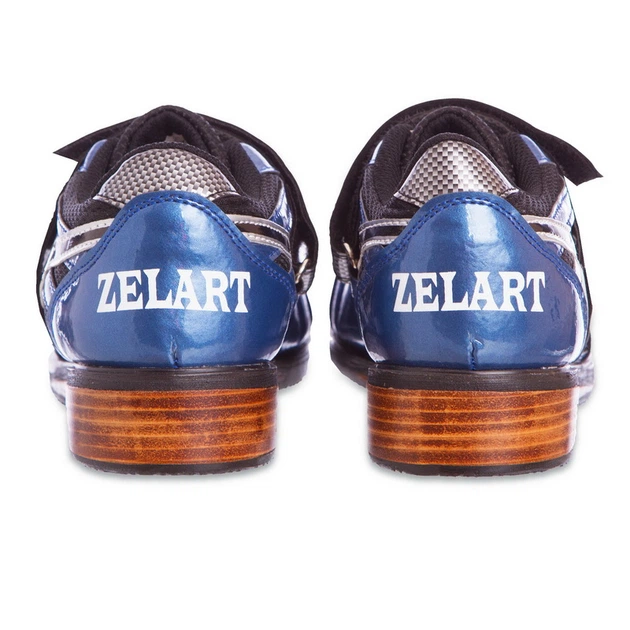 Штангетки взуття для важкої атлетики Zelart (р-р 40) (верх-синтетична шкіра, підошва шкіра, TPU, колір синьо-чорний) (OB-6319-BL_40) - изображение 3