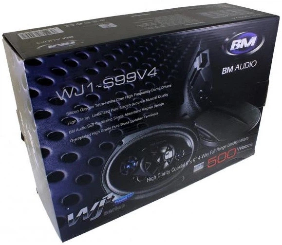 Автомобільні колонки Boschmann BM Audio WJ1-S99V4 6×9 500 Вт, 4-смугова коаксіальна автоакустика 15×23 см, овальні динаміки в авто комплект - изображение 3