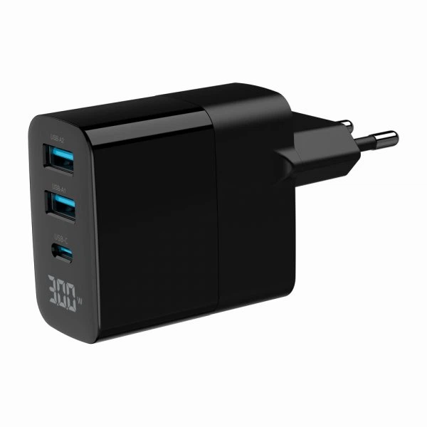Мережеве ЗУ Gembird TA-UC-PDQC30LCD-BK-02 - Фото 5 Мережеве ЗУ Gembird TA-UC-PDQC30LCD-BK-02 - изображение 5