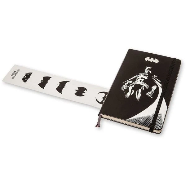 Записна книжка Moleskine Batman 13х21 см 240 сторінок без лініюванням Чорна LEBA01QP062 - Фото 5 Записна книжка Moleskine Batman 13х21 см 240 сторінок без лініюванням Чорна LEBA01QP062 - изображение 5