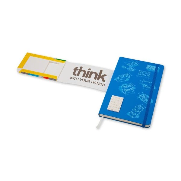Записна книжка Moleskine LEGO-14 13 х 21 см 240 сторінок без лініюванням Блакитна LELE14QP062 - Фото 2 Записна книжка Moleskine LEGO-14 13 х 21 см 240 сторінок без лініюванням Блакитна LELE14QP062 - изображение 2