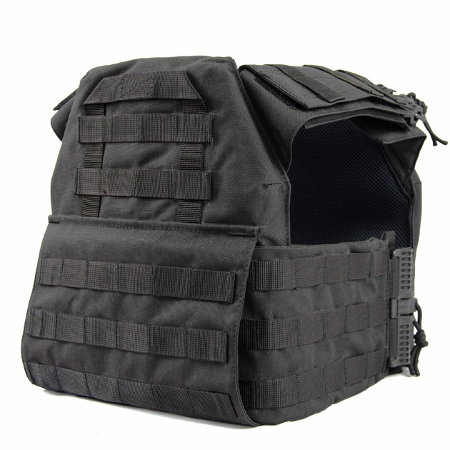 Плитоноска, Plate Carrier Cordura 1000 D Чёрная MELGO - изображение 2