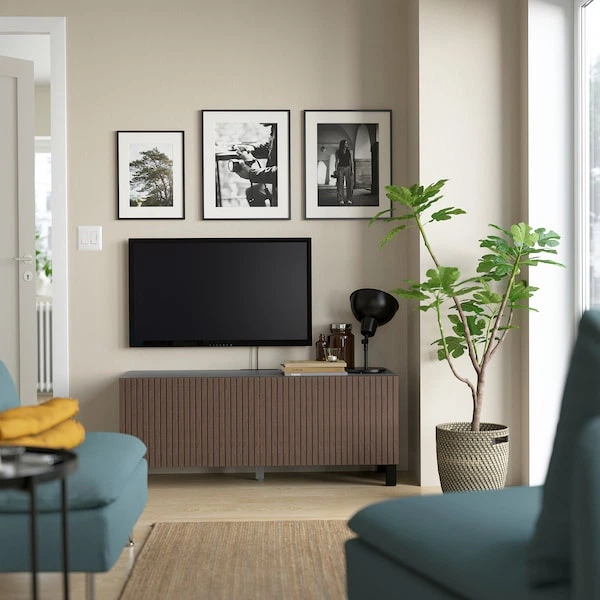 Тумба під телевізор з дверцятами IKEA BESTA 120x42x48 см (794.198.96) - зображення 6