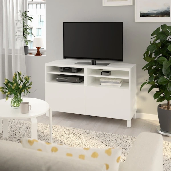 Тумба під телевізор з дверцятами IKEA BESTA 120x42x74 см (390.683.34) - изображение 3