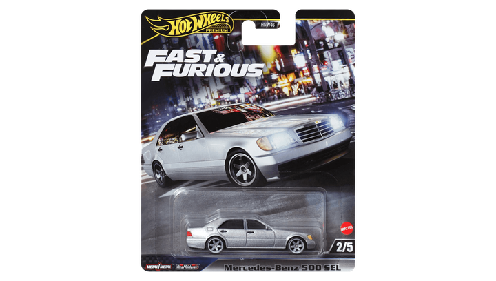 Машинка Premium Hot Wheels Mercedes-Benz 500 SEL Fast & Furious 1