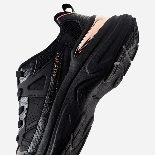 Жіночі снікери Skechers Hazel-Faye 177576-BBK 37 (7US) 24 см Чорні (196989735696) - зображення 7