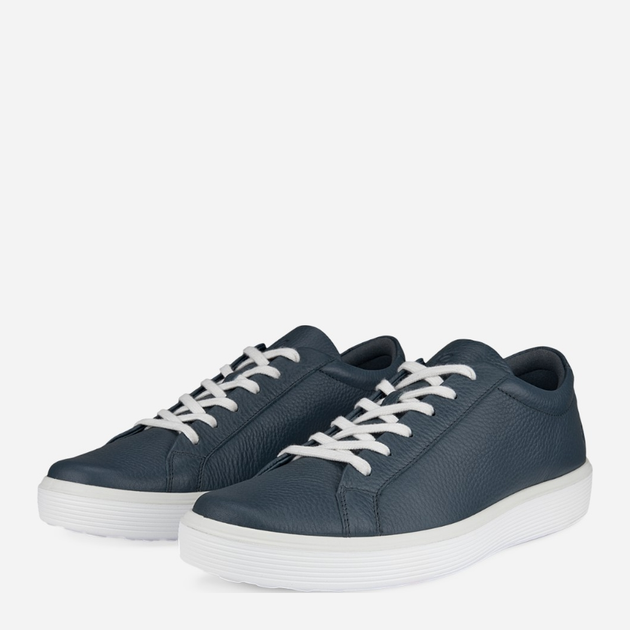 Sneakersy męskie skórzane ECCO Soft 60 M Pavement 58240401159 44 Granatowe (194891621830) - obraz 3
