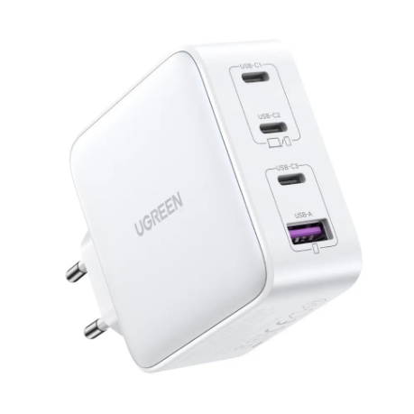 Зарядное устройство Ugreen CD226 4xUSB 100W GaN 3хUSB-C+USB-A White (15337) - изображение 2