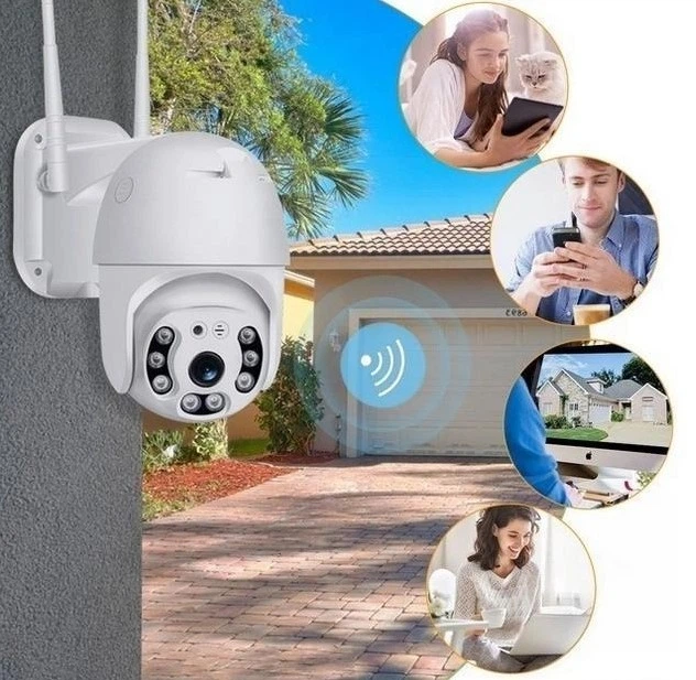 Ip камера видеонаблюдения вайфай wi fi видеокамера для улицы и дома наружного наблюдения беспроводная поворотная день/ночь с удаленным доступом UKC N3 White 360° 90° 2.0mp - изображение 5