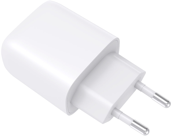 Мережевий зарядний пристрій GoGEN ACHPDQ 220 1 x USB-C 20 W + 1 x USB-A 18 W White (GOG-ACHPDQ220W) - зображення 2