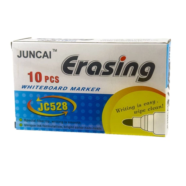 Маркер перманентний чорний Juncai JC528 Erasing для фліпчарту 1-3 мм - зображення 3