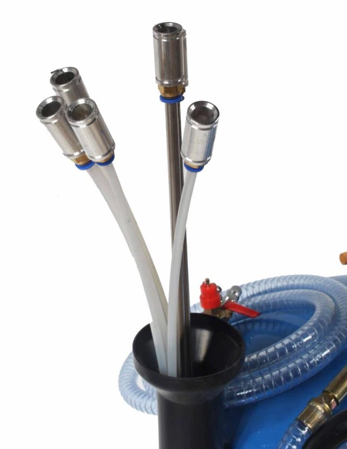 Wysysarka oleju Bass Polska z regulowanym ramieniem 80 l + 24 l 4032 (5902067618707) - obraz 4