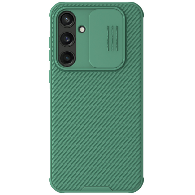 Чохол-накладка Nillkin Cam Shield Pro для Samsung Galaxy A35 зелёный - Фото 1 Чохол-накладка Nillkin Cam Shield Pro для Samsung Galaxy A35 зелёный - зображення 1