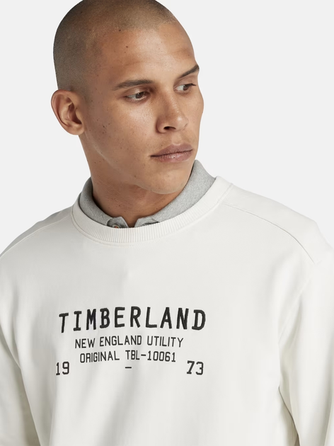 Світшот чоловічий Timberland TB0A6FMV XXXL Білий (196247871647) - зображення 3