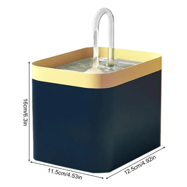Автоматична поїлка фонтан для тварин з інфрачервоним датчиком руху USB з трубкою питний фонтанчик 1,5 літра синій (TG7038) - Фото 4 Автоматична поїлка фонтан для тварин з інфрачервоним датчиком руху USB з трубкою питний фонтанчик 1,5 літра синій (TG7038) - зображення 4